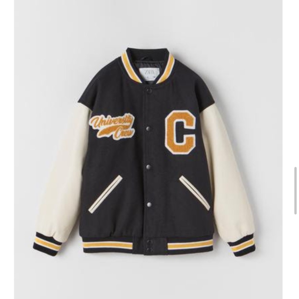 Zara Kids COMBINATION BOMBER JACKET